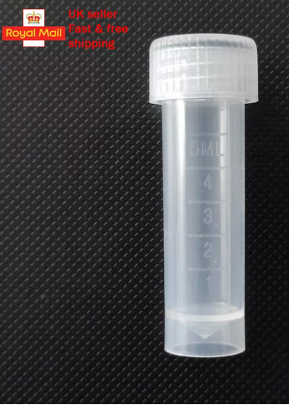 ❇️ 1000 New Freezable Leak Proof 5ml Vials With O-ring And Screw Top Lid. SALE!