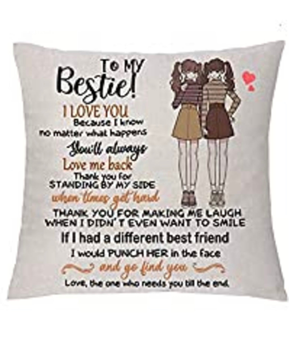 Best friend cushion case